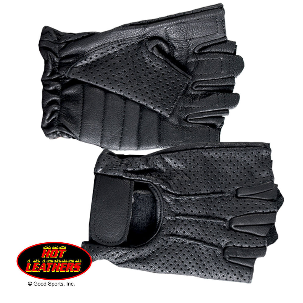 Harley davidson fingerless leather on sale gloves